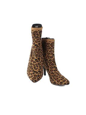 Cushion Aire Boots Sz 9.5 M Memory Foam Ankle Slip On  Fabric 3.5" AS IS Boots